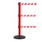 Queue Solutions SafetyPro Twin 250, Red, 11' Red/White PLEASE WAIT HERE Belt SPROTwin250R-RWPWH110 - alternate 1